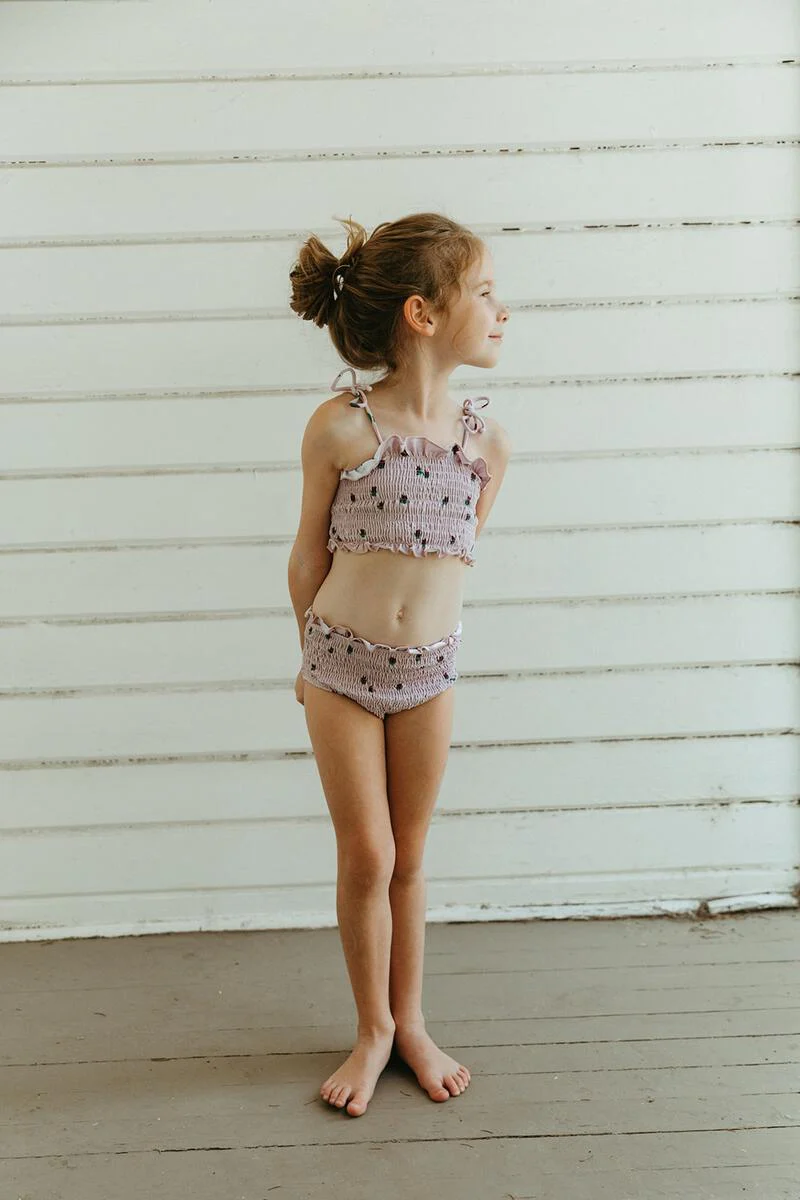 Maillot 2 pièces à fronces - Tulipes – Image 3