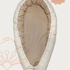 Réducteur de lit  bébé réversible lin