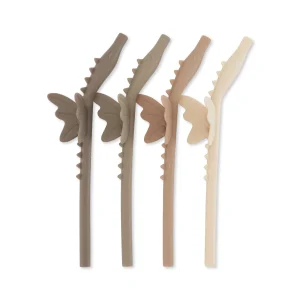 4 Pailles en silicone Dragon - Shitaki