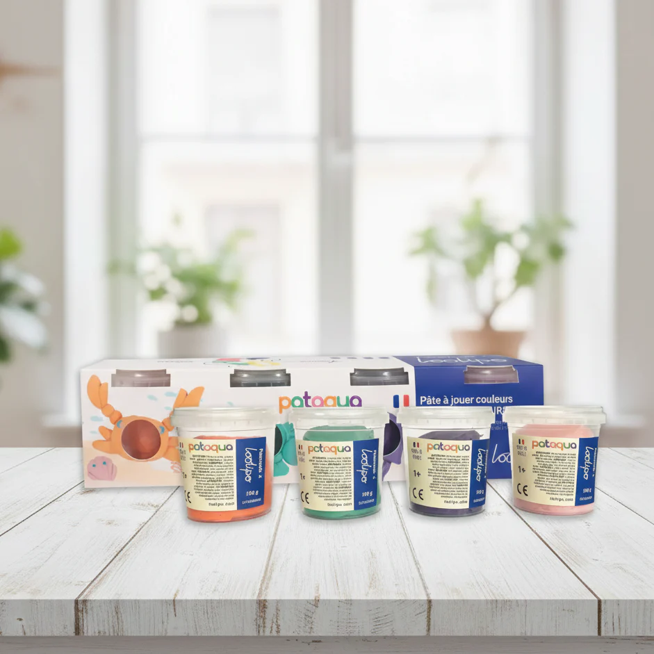 4 pots de pâte à modeler extra souple fabriquée en France – Image 4