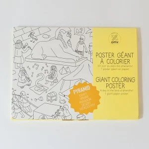 Affiche géante à colorier - Pyramide