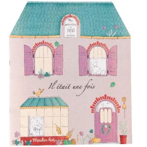 Cahier à colorier + autocollants - Il était une fois