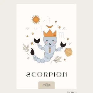Affiche Signe Astro SCORPION pour Bébé