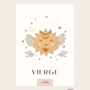 Affiche Signe Astro VIERGE pour Bébé
