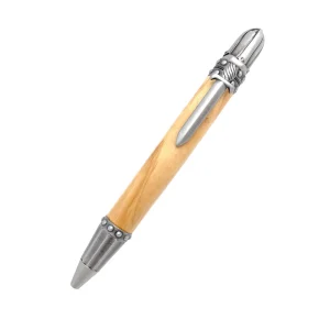 STYLO EN BOIS D'OLIVIER - MODELE MEDIEVAL