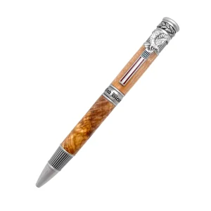 STYLO EN BOIS D'OLIVIER - MODELE PATRIOTE
