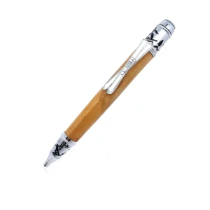 STYLO EN BOIS D'OLIVIER - MODELE SKI