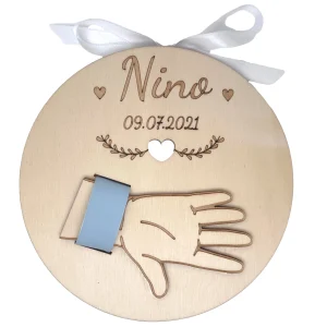 PORTE BRACELET DE NAISSANCE EN BOIS - PERSONNALISABLE