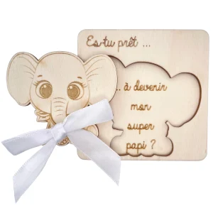 CARTE ANNONCE NAISSANCE - PAPI - ELEPHANT