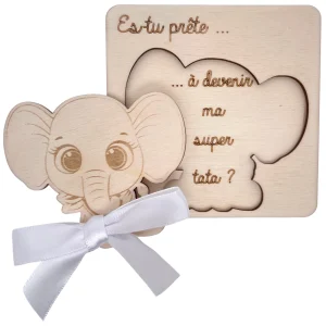 CARTE ANNONCE NAISSANCE - TATA - ELEPHANT