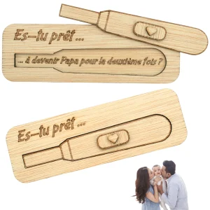 CARTE ANNONCE NAISSANCE - PAPA - DEUXIEME FOIS