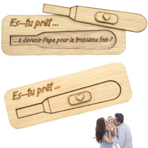 CARTE ANNONCE NAISSANCE - PAPA - TROISIEME FOIS