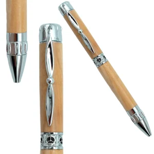 STYLO EN BOIS D'OLIVIER - MODELE HELICE