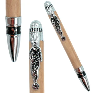 STYLO EN BOIS D'OLIVIER - MODELE FOOTBALL