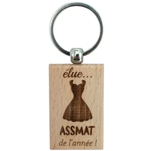 PORTE-CLEFS RECTANGLE EN BOIS - ASSMAT - ELUE