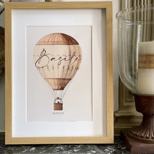 Affiche Personnalisée mongolfière