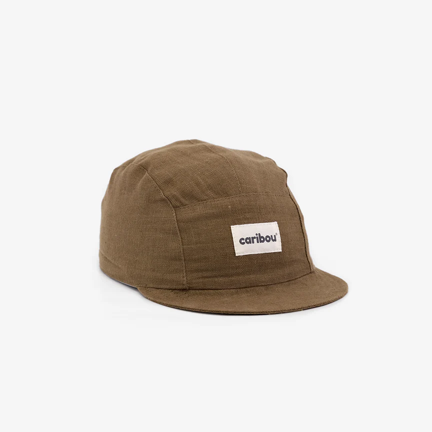 Casquette en lin Caribou - Chocolat