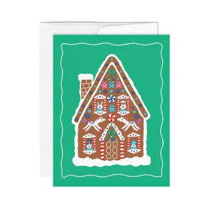 Carte de souhaits - Maison en pain d'épice