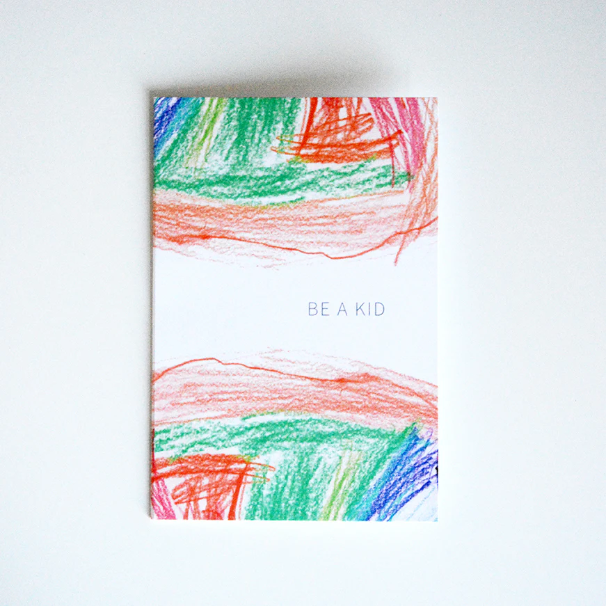 Carte de souhaits dessin d’enfant - Be a kid
