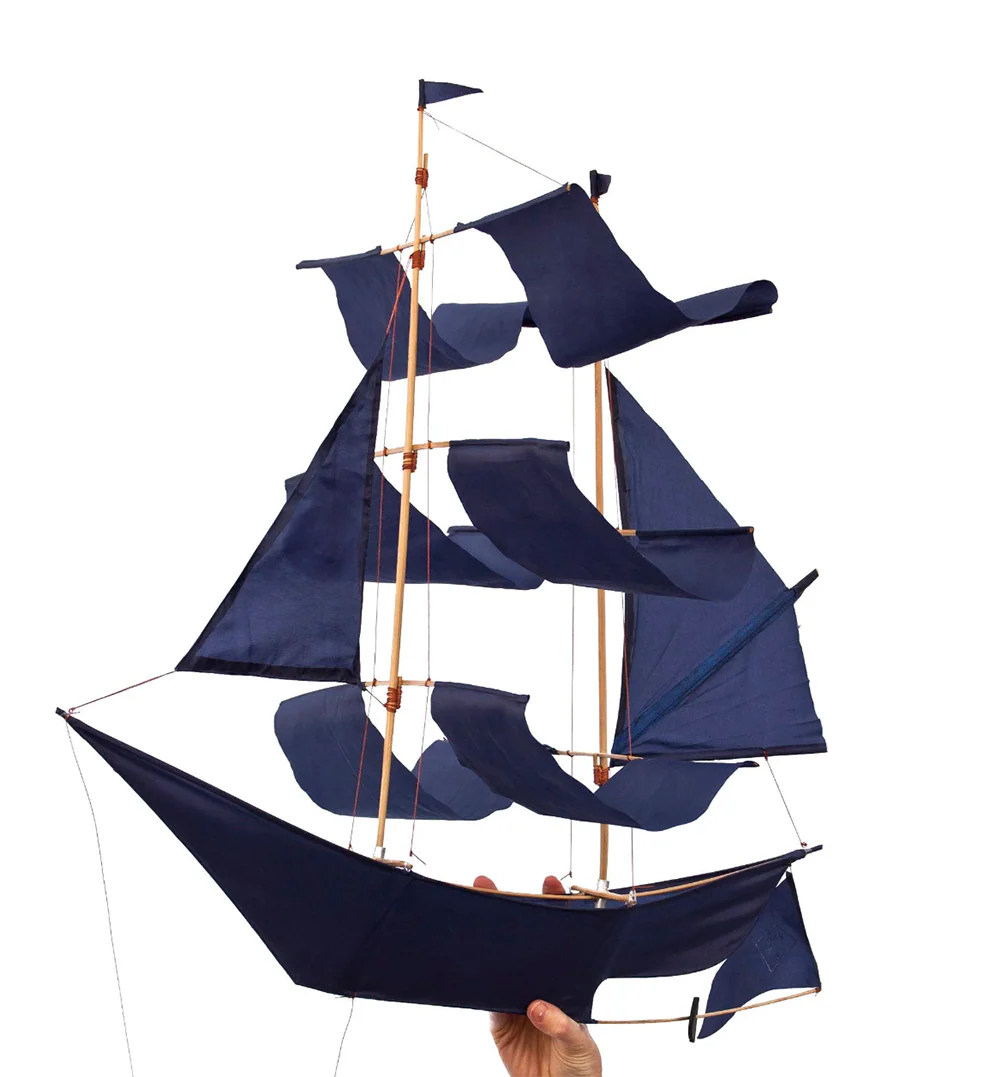 Cerf-volant & mobile navire - Bleu