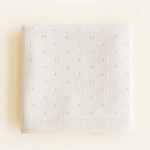 Couverture de mérinos Bibi - Crème