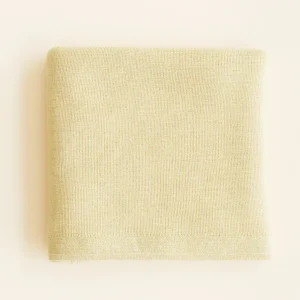 Couverture de mérinos Félix - Jaune pâle