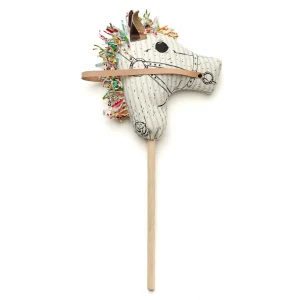 Cheval bâton - rayé bleu