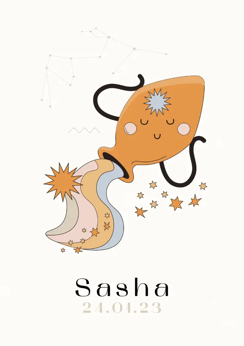 Affiche Signe Astro TAUREAU pour Bébé – Image 4