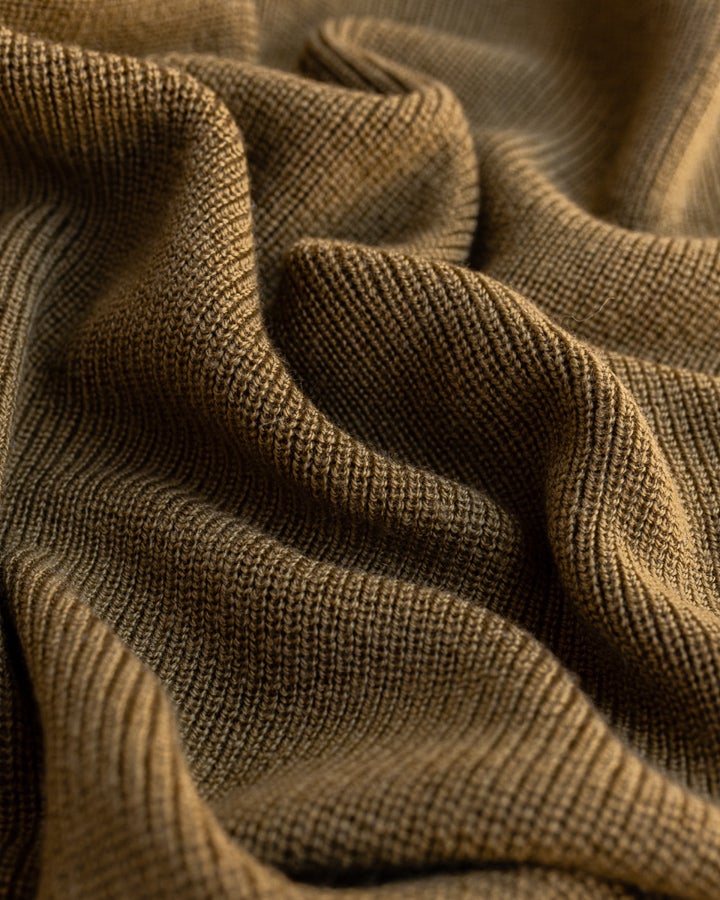 Couverture de mérinos Félix - Moutarde – Image 4