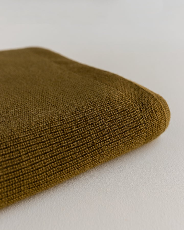 Couverture de mérinos Félix - Moutarde – Image 5