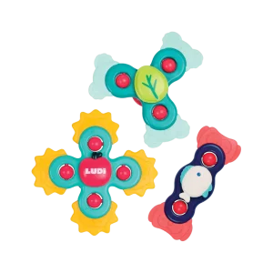 Lot de 3 Baby Spinners Animaux – Jouets rotatifs à ventouse