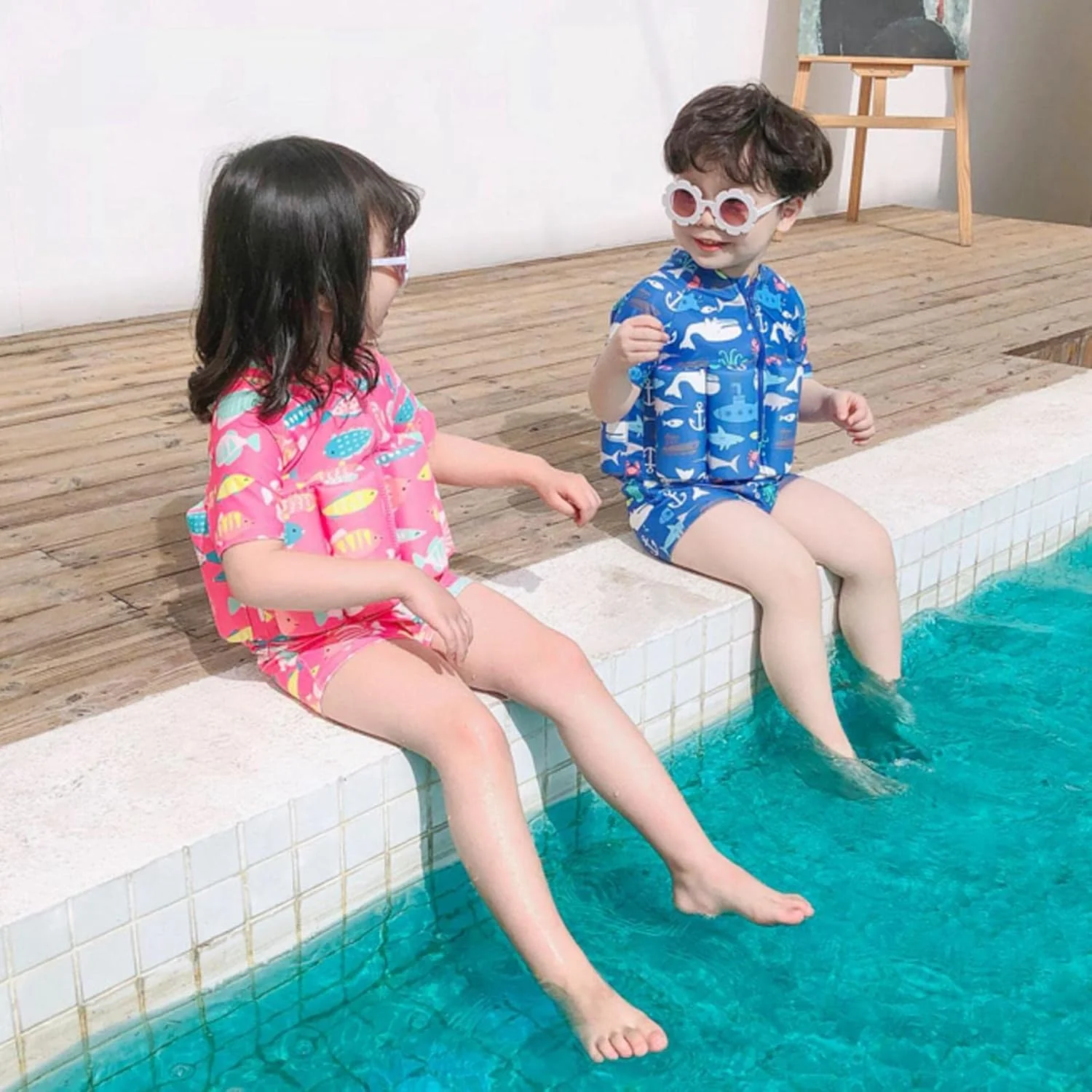 NageSûre™ - Maillot de bain flottant sécurisé & bonnet – Image 2