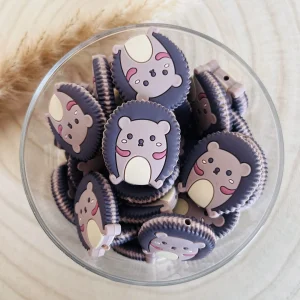 Perle silicone hérisson