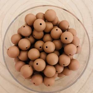 Perle silicone ronde 15mm