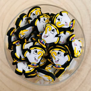 Perle silicone la belle et la bête