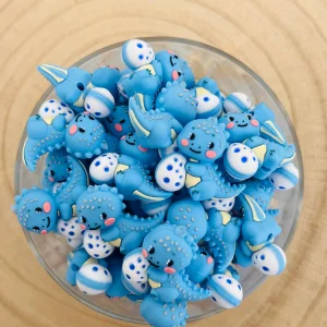 🦕 Perle Silicone Petit Dinosaure 3D
