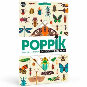 Affiche découverte et autocollants repositionnables - Insectes