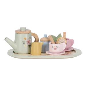 Service à thé en bois