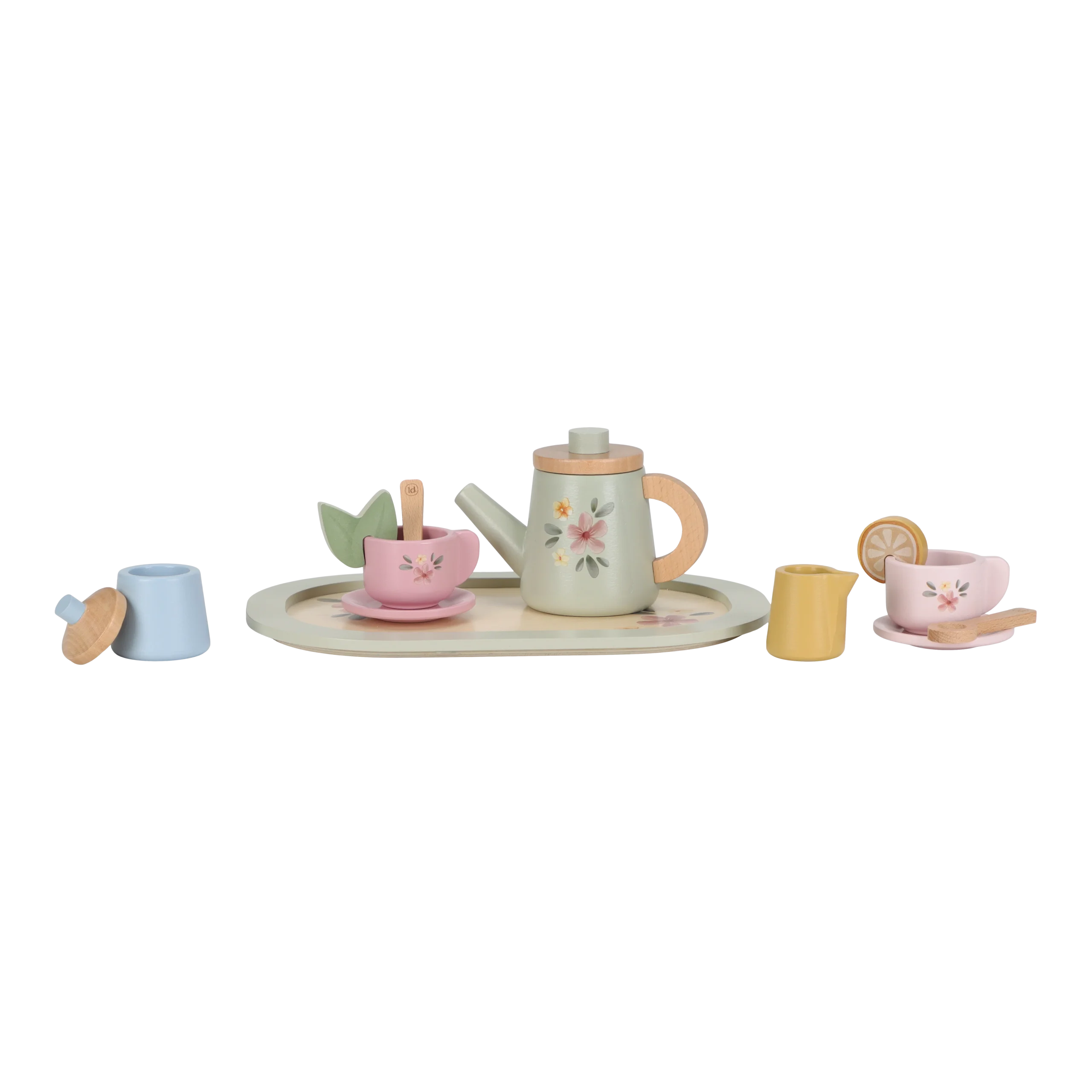 Service à thé en bois – Image 4