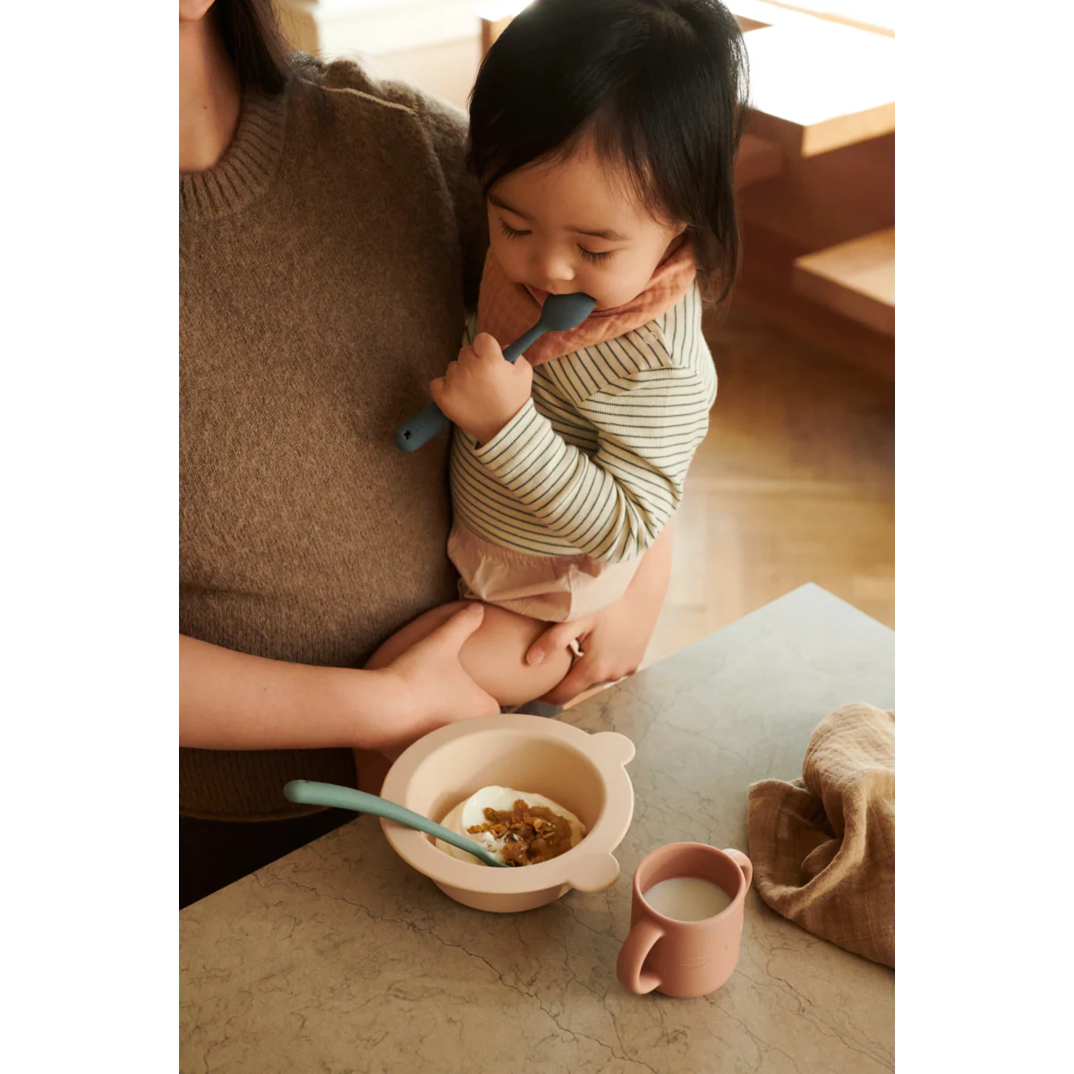 Lot de 4 cuillères | Bleu – Image 4