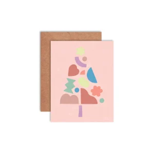 Carte de souhaits des fêtes - Sapin