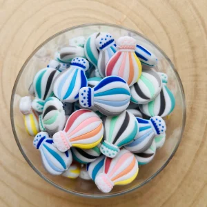 Perle silicone montgolfière