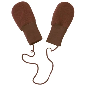 Mitaines en polaire de mérinos - Cannelle