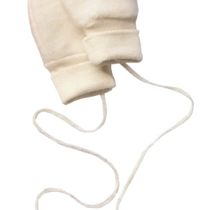 Mitaines en polaire de mérinos - Naturel