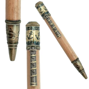 STYLO EN BOIS D'OLIVIER - MODELE NAVIGATION