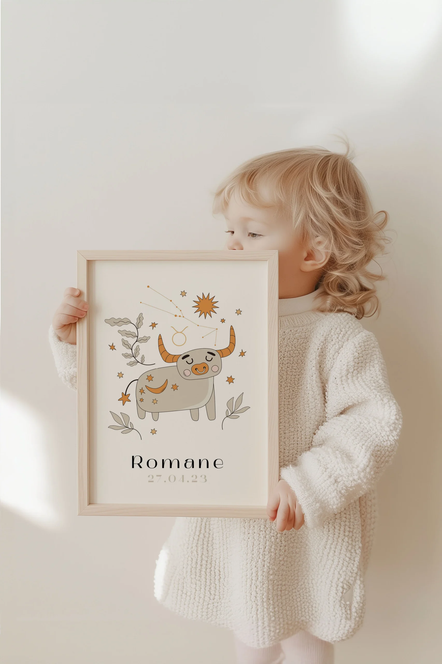 Affiche Signe Astro TAUREAU pour Bébé – Image 2