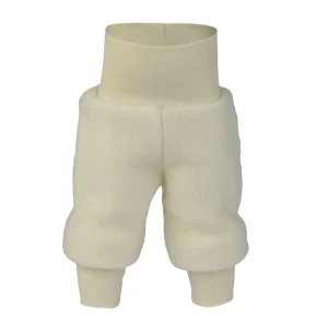 Pantalon chaud en polaire de mérinos  - Naturel