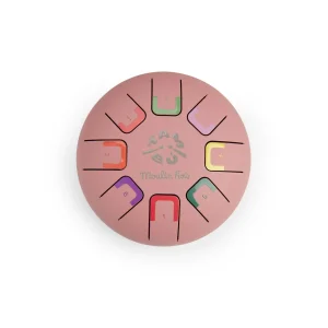 Petit tambour à languettes rose - Popipop