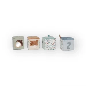 Lot de 4 cubes en tissu | Forest Friends