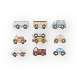 Véhicules | Ensemble de 12 véhicules en bois